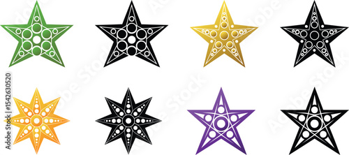 Stars and Polka Dot Vector illustration