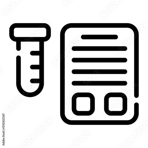 blood sample line icon
