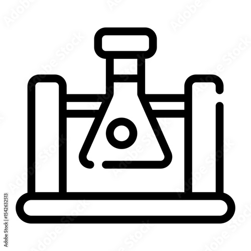 bio lab line icon