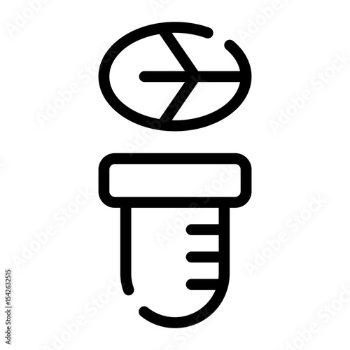 biochemical test line icon