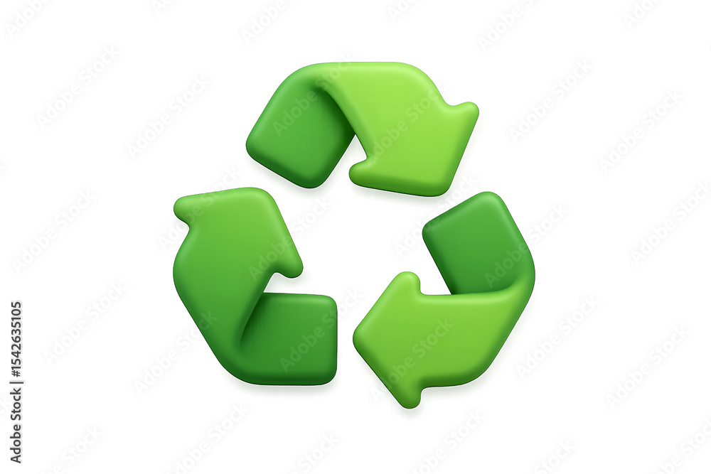 Obraz premium green recycle symbol