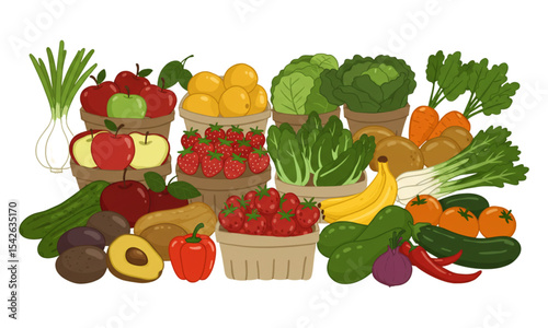 vegetables and fruits