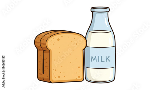 Bread and milk