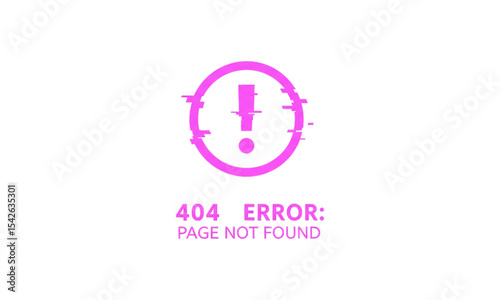 Vector illustration of error sign