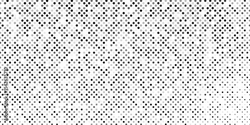 Modern halftone gradient texture. Vanishing polka dot background. Repeating dots abstract