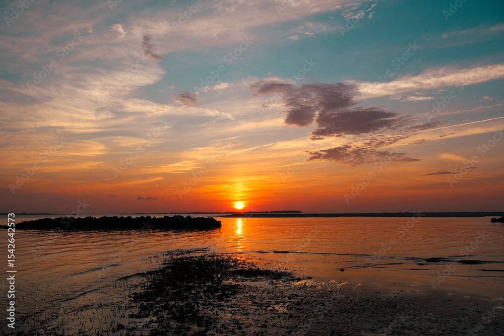 Fototapeta premium sunset at the beach