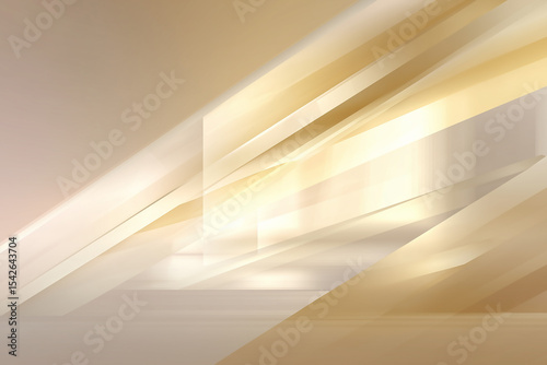 Abstract gold background shining with light beams and stripes