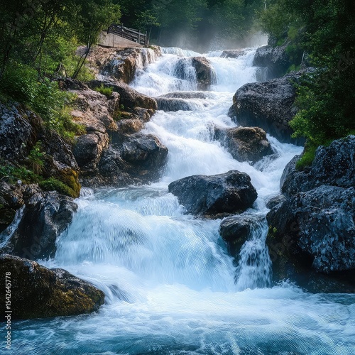 Waterfalls cascading water natural wonder river descent scenic beauty nature force freshwater movement outdoor attraction landscape photography environment awe