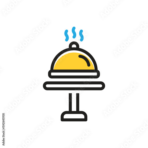 Multi color icon for dish