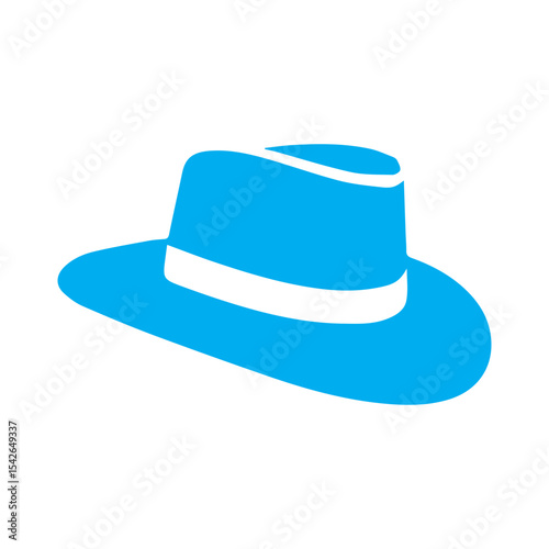 cowboy hat colored icon
