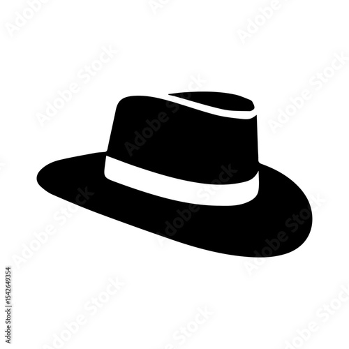 cowboy hat glyph icon