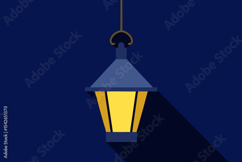 Hanging lantern icon night light illumination