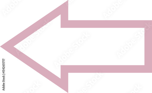Arrow left icon -1- frame - pink