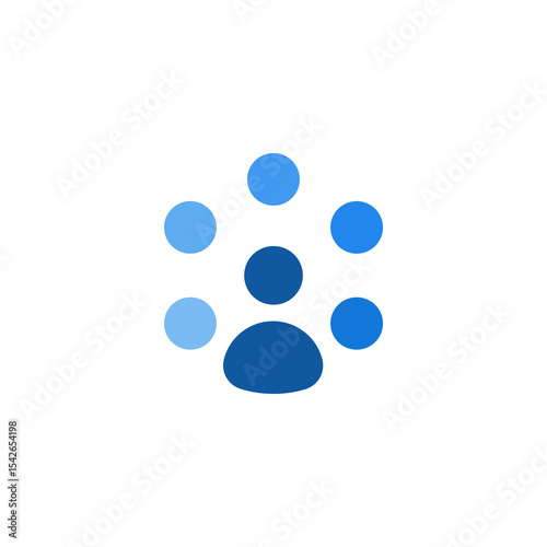 Abstract Representation of Teamwork and Collaboration with Connected Dots