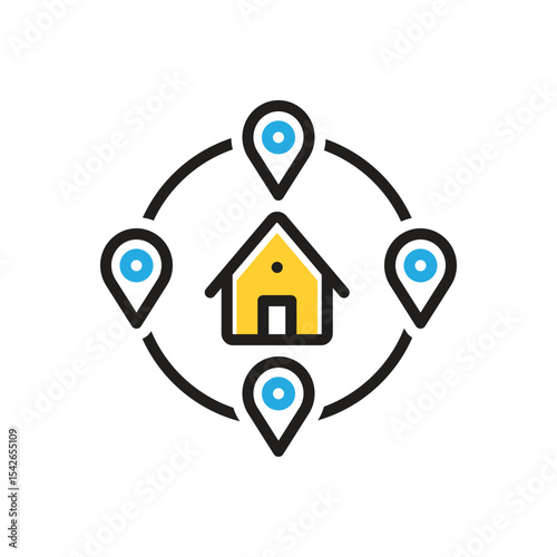 Multi color icon for closely