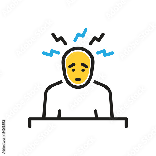 Multi color icon for concern