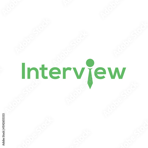 Simple and Modern Interview Logo Design