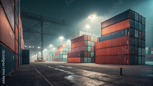 Wallpaper Mural container cargo freight ship Torontodigital.ca