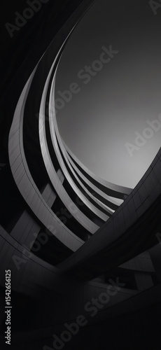 Black minimalist architectural background