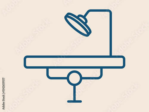 Operating room icon. Hospital outline vector icon. Simple outline icon.