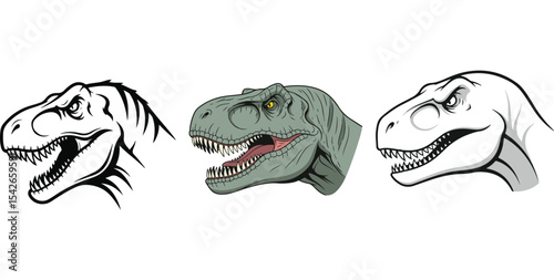 vector image of a dinosaur 