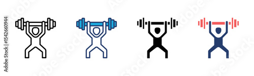 Exercise icon sheet multiple style collection
