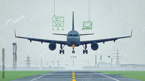 Innovative warning center for airline travel enhancing safety with gps technology during airplane landings