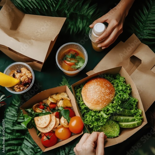 Sustainable Plastic Alternatives in Food Packaging replacing single-use plastic with biodegradable, compostable, or recyclable alternatives for food and beverage packaging to reduce plastic waste