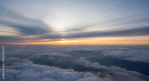 Above the Clouds A Beautiful Sunrise View