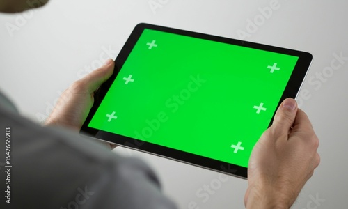 Green screen display mock up