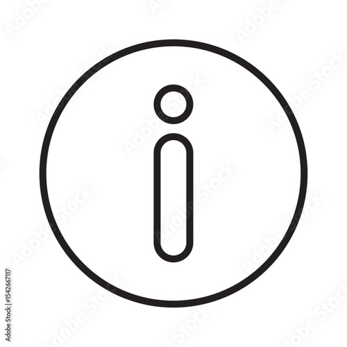 Info flat icon vector set, linear outline icon, minimal vector illustration for interface design