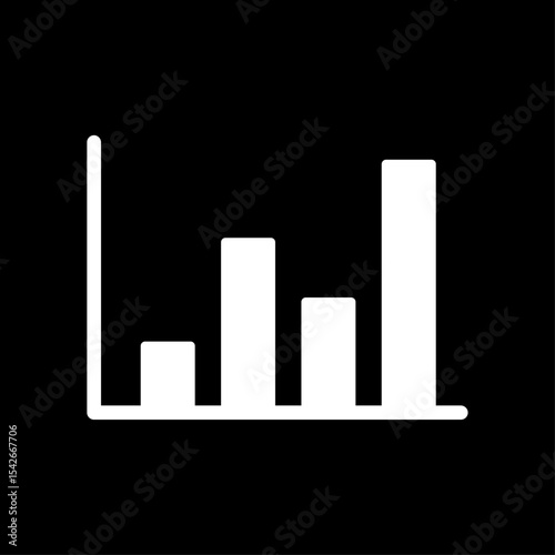 Grow bar fill flat icon vector set, linear outline icon, minimal vector illustration for interface design