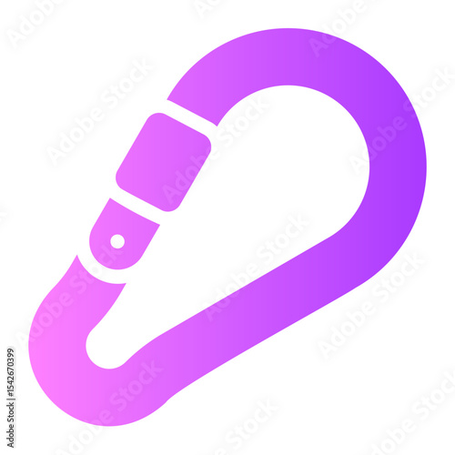 carabiner gradient icon