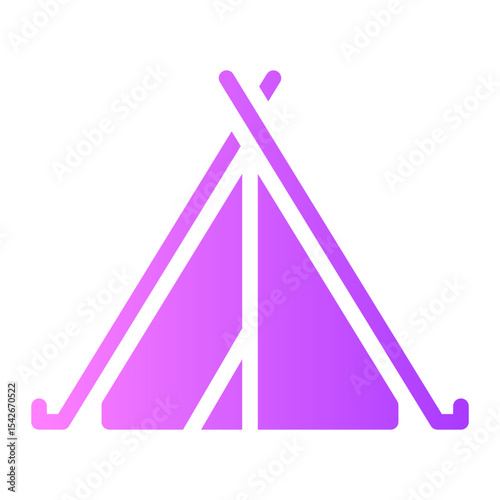 tent gradient icon