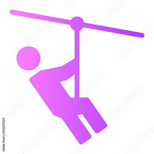 zipline gradient icon