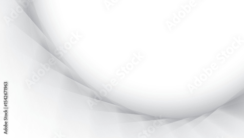 Abstract white and gray color, modern design stripes background with curve lines. Vector illustration.