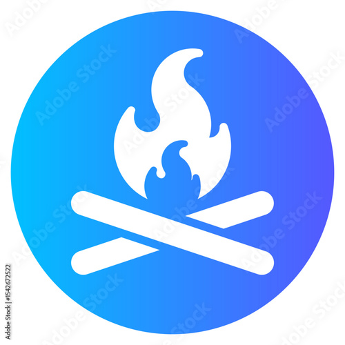 bonfire gradient icon