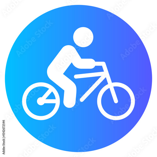 cycling gradient icon