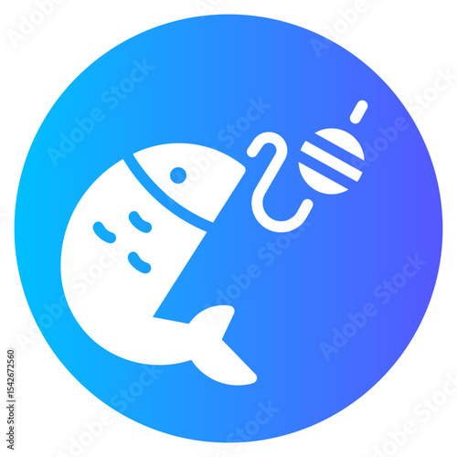 fishing gradient icon