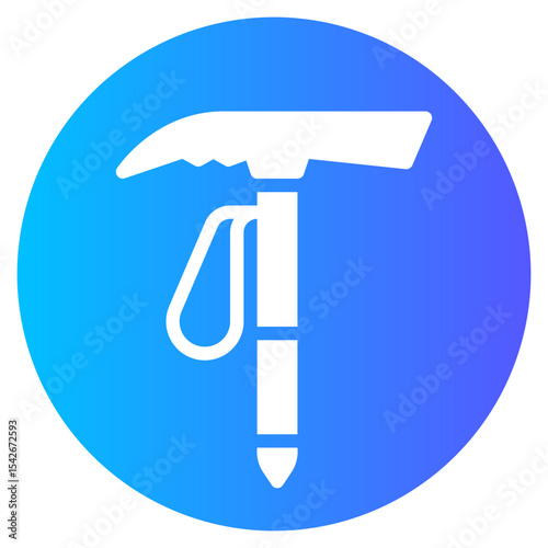 ice axe gradient icon
