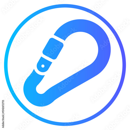 carabiner gradient icon