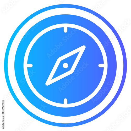 compass gradient icon