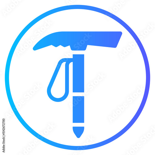 ice axe gradient icon