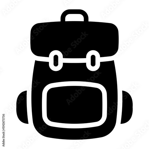 bagpack glyph icon