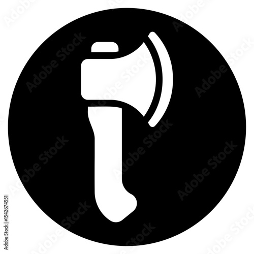 axe glyph icon