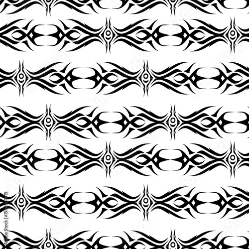 Tribal art seamless pattern