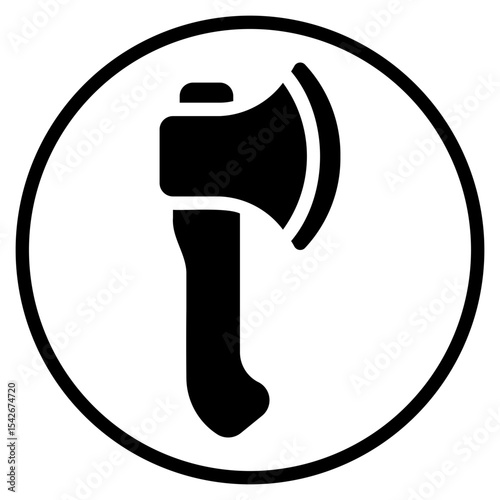 axe glyph icon