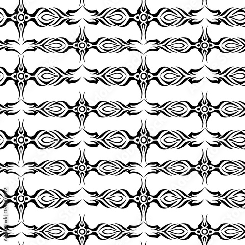 Tribal art seamless pattern