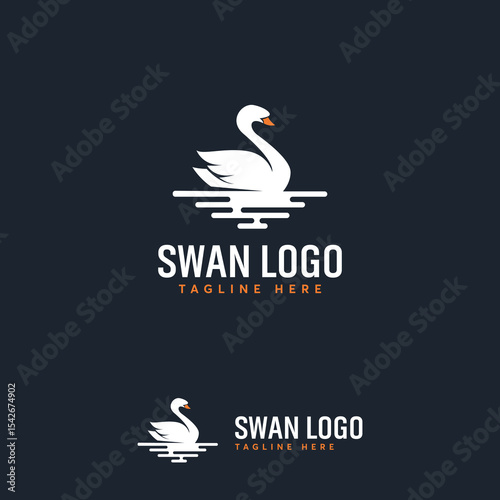 Elegant swan  design.