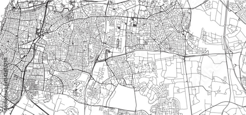 sketch design vector illustration silhouette base map of tel aviv city 